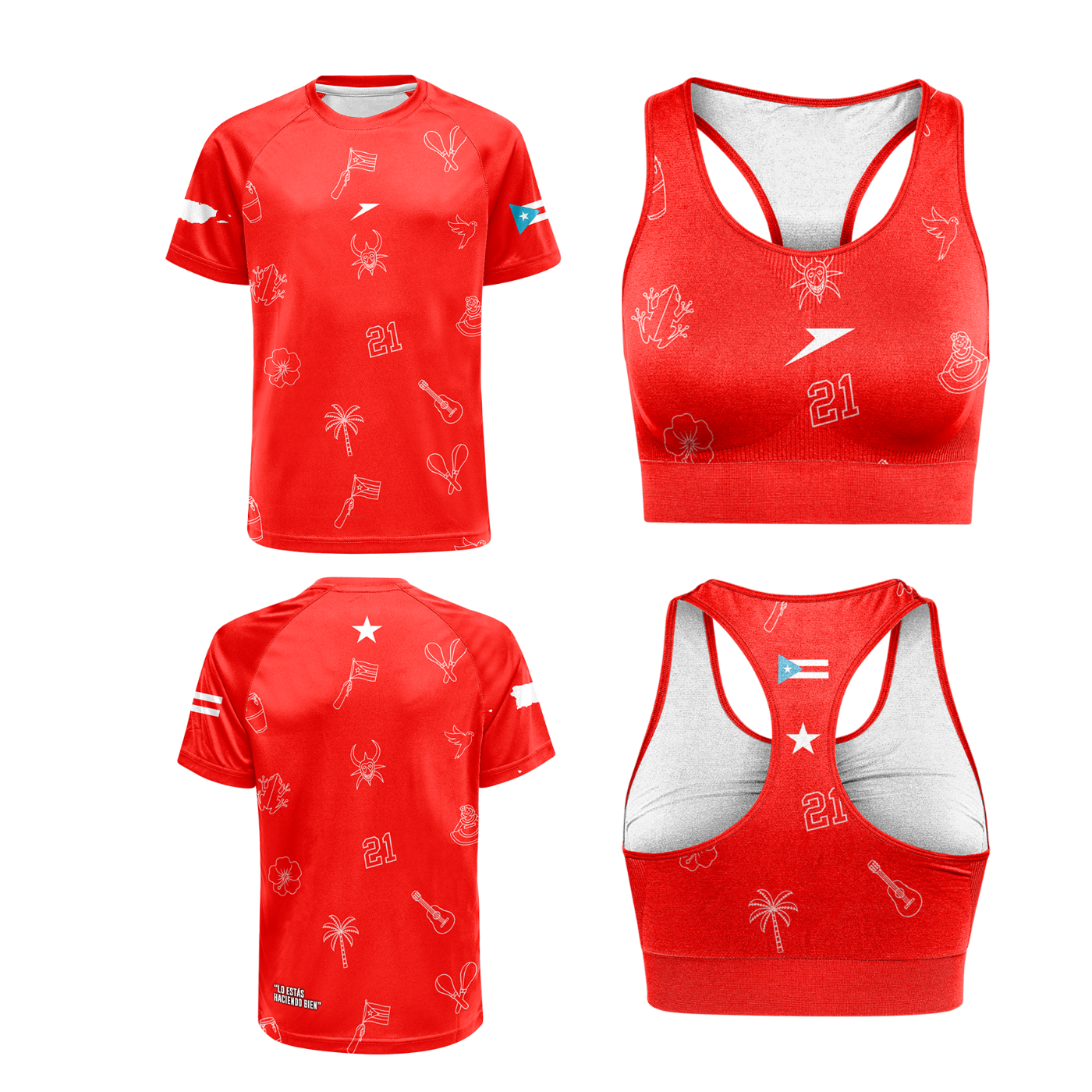 RePResenta tshirt + sport bra Bundle