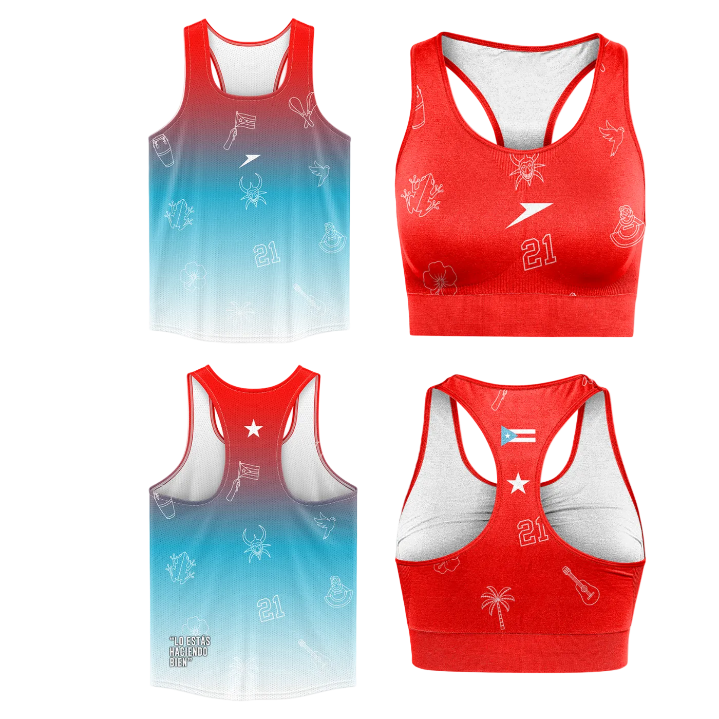 Patria Tank Top + RePResenta sport bra Bundle